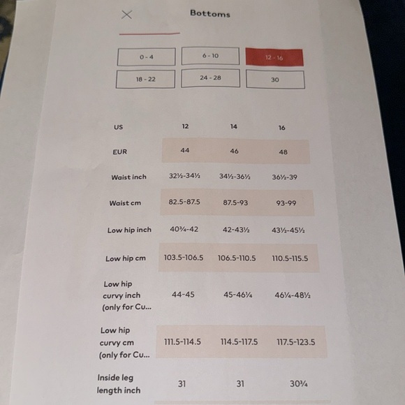 H&M DENIM JEANS. HIGH WAIST, WIDE LEG, SIZE 16 - Picture 5 of 7